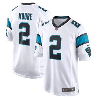 Men's Nike Panthers #2 DJ Moore White Stitched NFL Vapor Untouchable Limited Jersey
