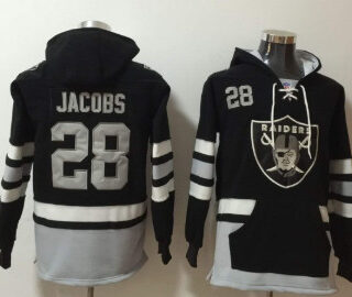 Men's Oakland Raiders #28 Josh Jacobs Hoodie