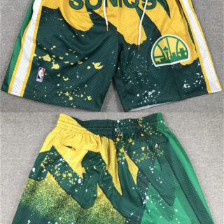 Men's Oklahoma City Thunder Green SuperSonics Shorts (Run Small)