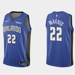 Men's Orlando Magic #22 Franz Wagner Blue Icon Edition Stitched Swingman Jersey