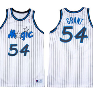 Men's Orlando Magic Orlando Magic #54 Horace Grant White 1994-95 Home Stitched Jersey