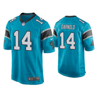 Men's Panthers #14 Sam Darnold Vapor Limited Blue Jersey