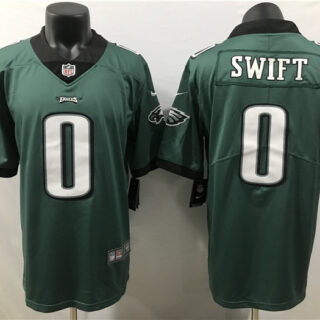 Men's Philadelphia Eagles #0 D'Andre Swift Green 2023 Draft Vapor Limited Stitched Football Jersey