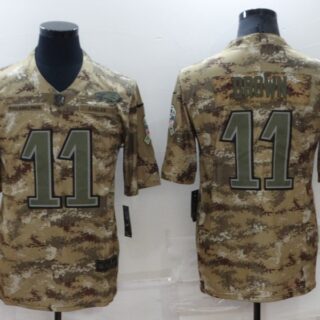 Men's Philadelphia Eagles #11 A. J. Brown Camo Salute To Service Limited Stitched Jersey