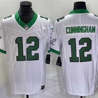 Men's Philadelphia Eagles #12 Randall Cunningham White 2023 F.U.S.E. Vapor Untouchable Stitched Football Jersey