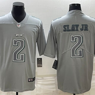 Men's Philadelphia Eagles #2 Darius Slay JR Gray Atmosphere Fashion Stitched Jersey