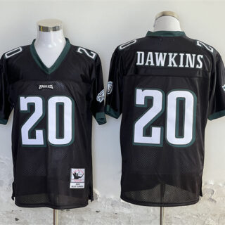 Men's Philadelphia Eagles #20 Brian Dawkins Black Stitched Football Jersey