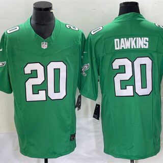 Men's Philadelphia Eagles #20 Brian Dawkins Green 2023 F.U.S.E. Vapor Untouchable Stitched Football Jersey