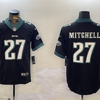 Men's Philadelphia Eagles #27 Quinyon Mitchell Black Vapor Untouchable Limited Stitched Football Jersey