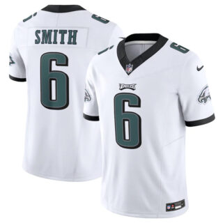 Men's Philadelphia Eagles #6 DeVonta Smith White 2023 F.U.S.E. Vapor Untouchable Limited Stitched Football Jersey