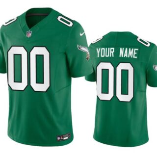 Men's Philadelphia Eagles Customized Green 2023 F.U.S.E. Vapor Untouchable Stitched Football Jersey