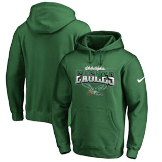Men's Philadelphia Eagles Green Sideline Pullover HoodieS