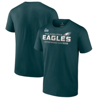Men's Philadelphia Eagles Midnight Green Super Bowl LVII Vivid Striations T-Shirt