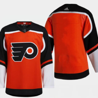Men's Philadelphia Flyers Blank 2021 Orange Reverse Retro Stitched Jersey