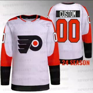 Men's Philadelphia Flyers adidas White Away Authentic Pro Custom Jersey