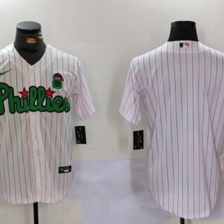 Men's Philadelphia Phillies White Stitched Jerseys