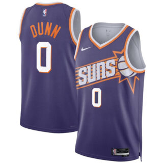 Men's Phoenix Suns #0 Ryan Dunn Purple 2024 Draft Icon Edition Stitched Basketball Jersey