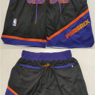 Men's Phoenix Suns Black-Orange Shorts (Run Small)