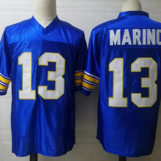 Men's Pittsburgh Panthers #13 Dan Marino Blue Stitched Jersey