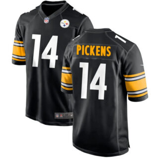 Men's Pittsburgh Steelers #14 George Pickens Black Stitched Jersey