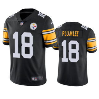 Men's Pittsburgh Steelers #18 John Rhys Plumlee Black Alternate Vapor Untouchable Limited Stitched Jersey