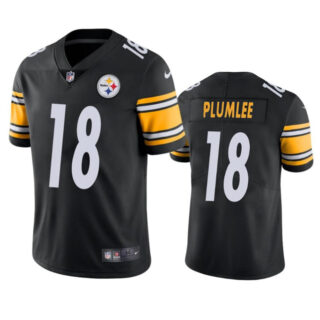 Men's Pittsburgh Steelers #18 John Rhys Plumlee Black Vapor Untouchable Limited Stitched Jersey