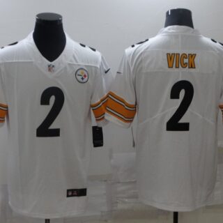 Men's Pittsburgh Steelers #2 Mike Vick White 2021 Vapor Untouchable Stitched NFL Nike Limited Jersey