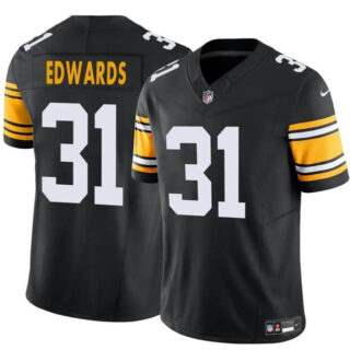 Men's Pittsburgh Steelers #31 Daijun Edwards Black 2024 F.U.S.E. Alternate Vapor Untouchable Limited Stitched Jersey