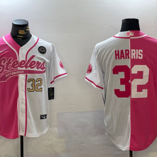 Men's Pittsburgh Steelers #32 Franco Harris 2024 Arctic Red White Salute To Service Stitched Baseball Jerseys