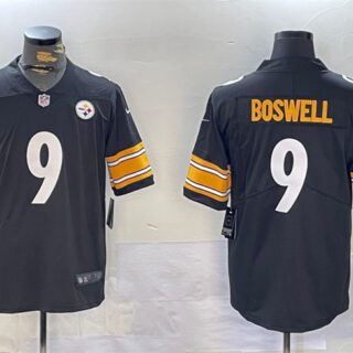 Men's Pittsburgh Steelers #9 Chris Boswell Black Vapor Untouchable Stitched Jersey