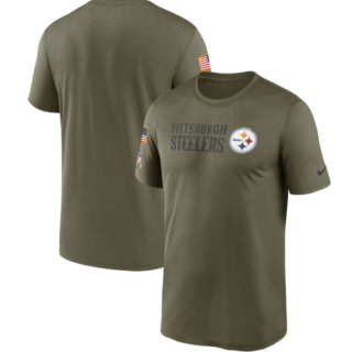 Men's Pittsburgh Steelers Olive 2022 Salute To Service Legend Team T-Shirt