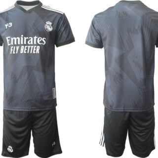 Men's Real Madrid Blank Black Jersey