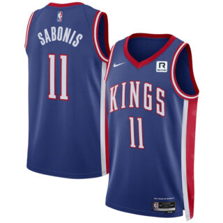 Men's Sacramento Kings #11 Domantas Sabonis Purple 2024 25 City Edition Stitched Basketball Jersey