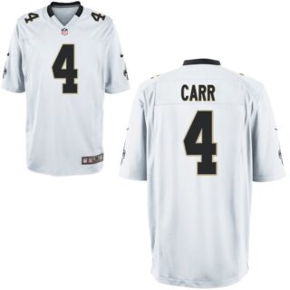 Men's Saints #4 Derek Carr white Limited Stitched Jersey