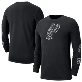 Men's San Antonio Spurs Black 2022 23 City Edition Essential Expressive Long Sleeve T-Shirt