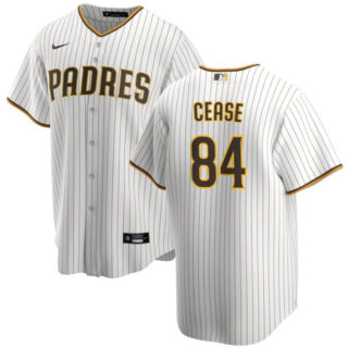 Men's San Diego Padres #84 Dylan Cease White Cool Base Stitched Baseball Jersey