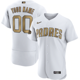 Men's San Diego Padres Active Player Custom 2022 All-Star White Flex Base Stitched MLB Jersey