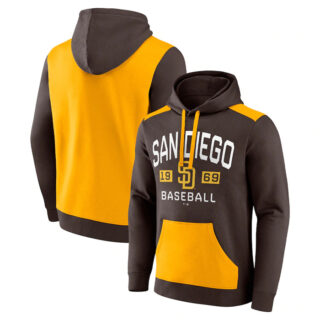 Men's San Diego Padres Brown Gold Chip In Pullover Hoodie