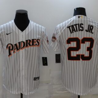 Men's San Diego Padres White #23 Fernando Tatis Jr. 1998 World Series Cool Base Stitched Baseball Jersey