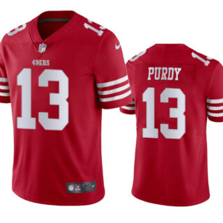 Men's San Francisco 49ers #13 Brock Purdy Red Vapor Untouchable Limited Stitched Football Jersey
