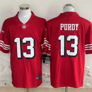 Men's San Francisco 49ers #13 Brock Purdy Red Vapor Untouchable Limited Stitched Jersey