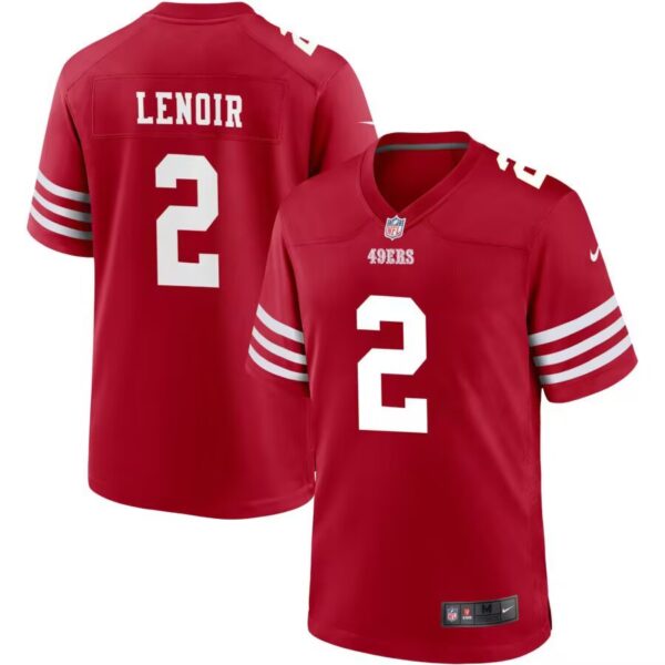 Men's San Francisco 49ers #2 Deommodore Lenoir Red Vapor Untouchable Limited Stitched Jersey