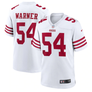 Men's San Francisco 49ers #54 Fred Warner 2022 New White Stitched Game Jersey