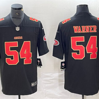 Men's San Francisco 49ers #54 Fred Warner Black Vapor Untouchable Limited Stitched Jersey