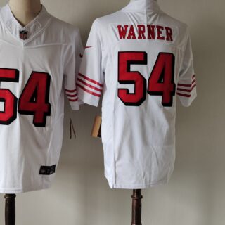 Men's San Francisco 49ers #54 Fred Warner New White F.U.S.E. Vapor Untouchable Limited Stitched Football Jersey