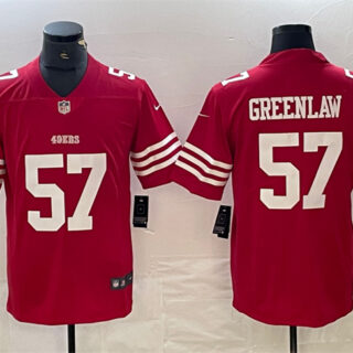 Men's San Francisco 49ers #57 Dre Greenlaw Red Vapor Untouchable Limited Stitched Jersey