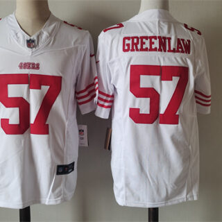 Men's San Francisco 49ers #57 Dre Greenlaw White 2024 F.U.S.E. Vapor Untouchable Limited Stitched Football Jersey