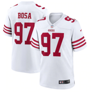 Men's San Francisco 49ers #97 Nike Bosa 2022 New White Stitched Game Jersey