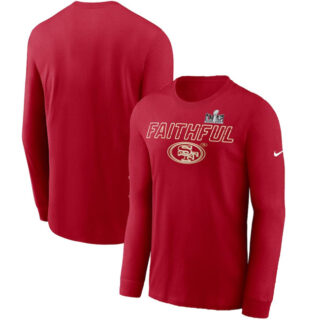 Men's San Francisco 49ers Scarlet Super Bowl LVIII Local Long Sleeve T-Shirt