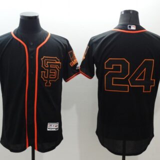 Men's San Francisco Giants #24 Willie Mays BLACK 2024 Home Limited Stitched Baseball Jersey